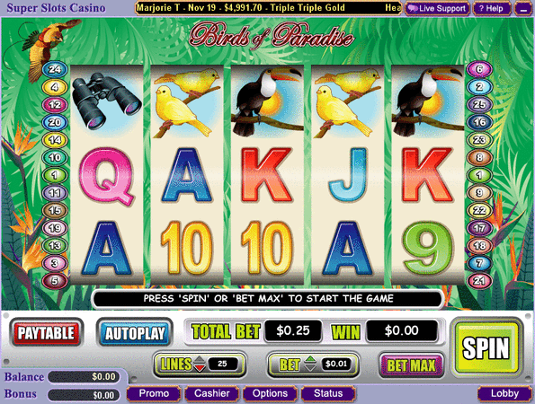 Birds Of Paradise Slot
