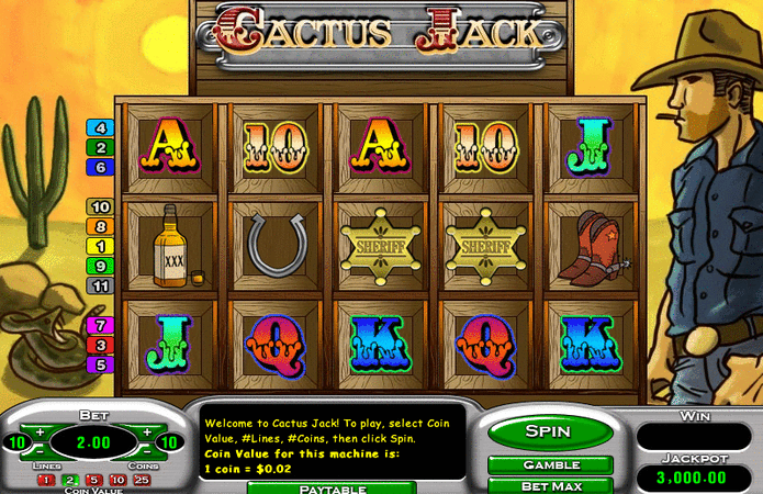 Cactus Jack Slot Game