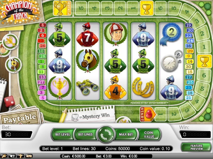 Champion of the Track Slot Machine