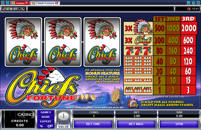 Chief's Fortune Slot Machine