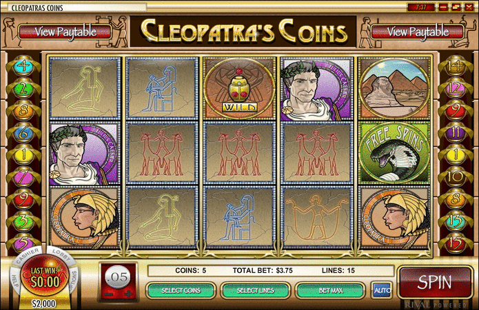 Cleopatra's Coins Slot