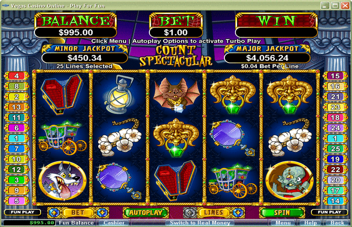 Count Spectacular Slot Games