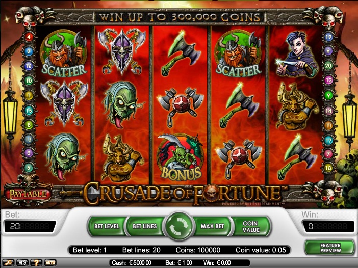 Crusade of Fortune Slot Machine