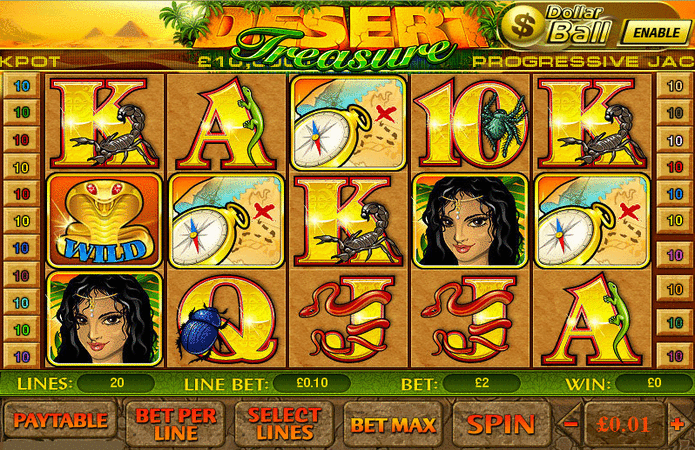 The Desert Treasureslot game