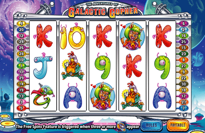 Adventures of Galactic Gopher Slot Games