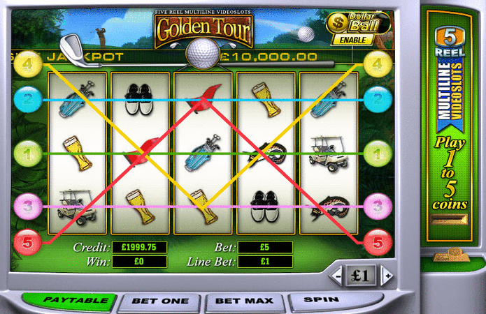 Golden Tour Slot Machine