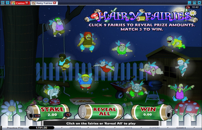 Hairy Fairies Scratch Card