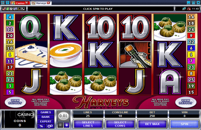 Harveys Slot Machine