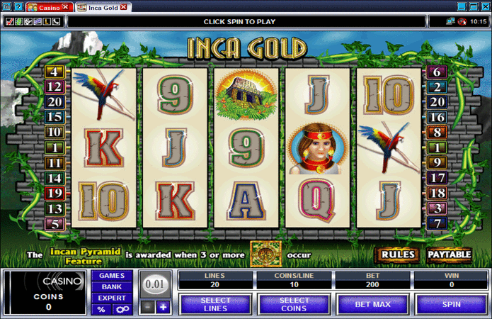 Inca Gold Slot Machine