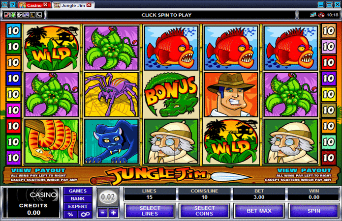 Jungle Jim Slot Machine