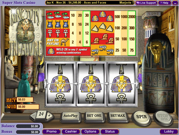 King Tuts Treasure Slot Game