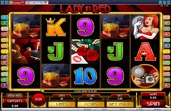 Lady in Red Slot Machine