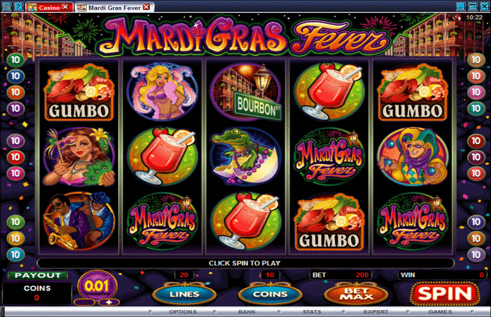 Mardi Gras Fever Slot Machine
