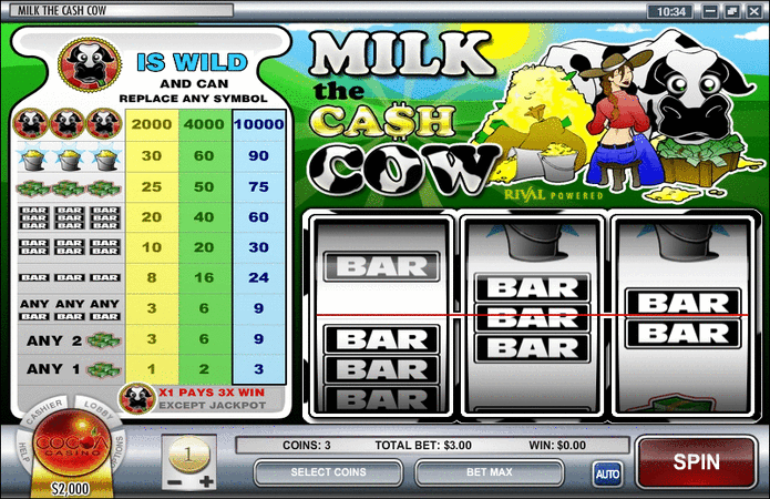 Milk The Cash Cow Slot