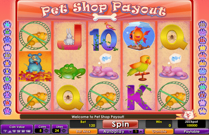 Pet Shop Payouts Slot Game