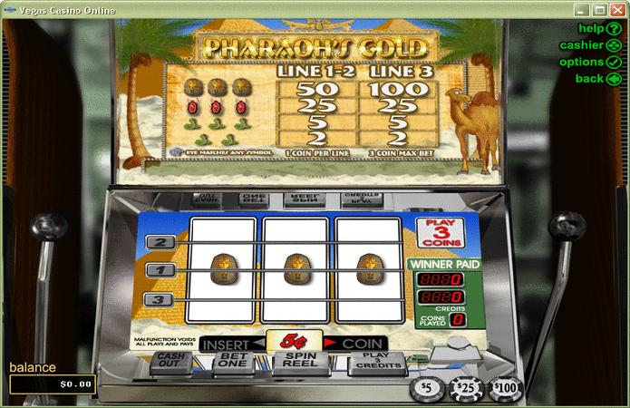  Pharaohs Gold slot game