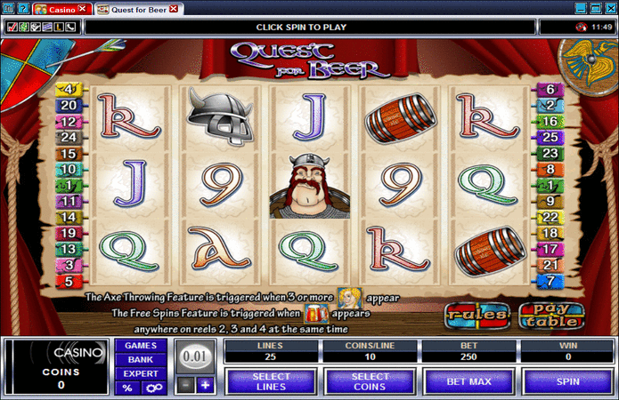 Quest for Beer Slot Machine