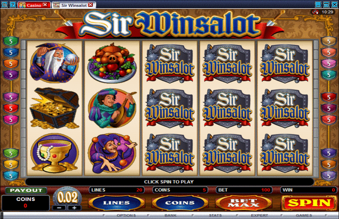 Sir Winsalot Slot Machine