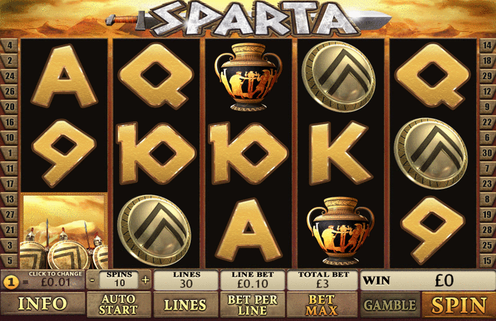The Sparta slot game