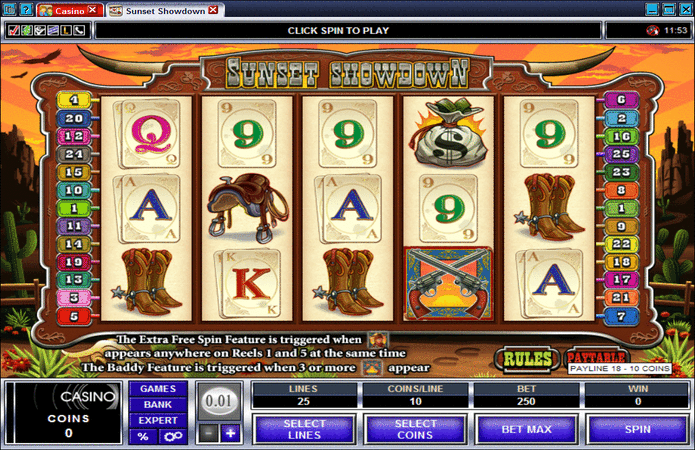 Sunset Showdown Slot Games