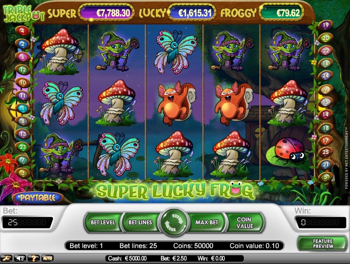 Super Lucky Frog Slot Machine