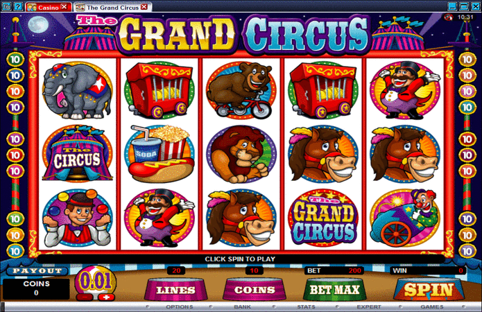 The Grand Circus Slot Machine