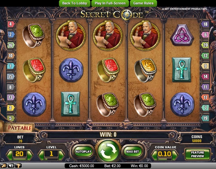 The Secret Code Slot Machine