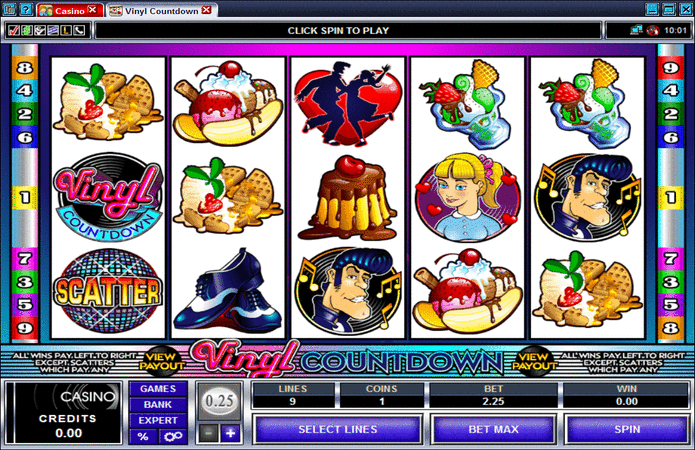 Vinyl Countdown Slot Machine