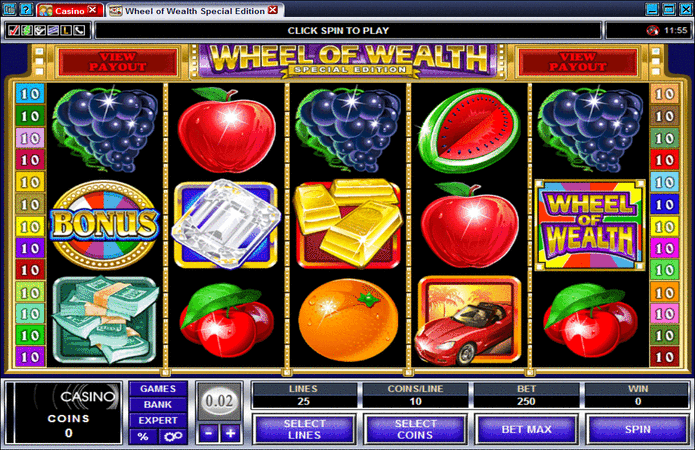 Wheel of Wealth Special Edition Slot Machine