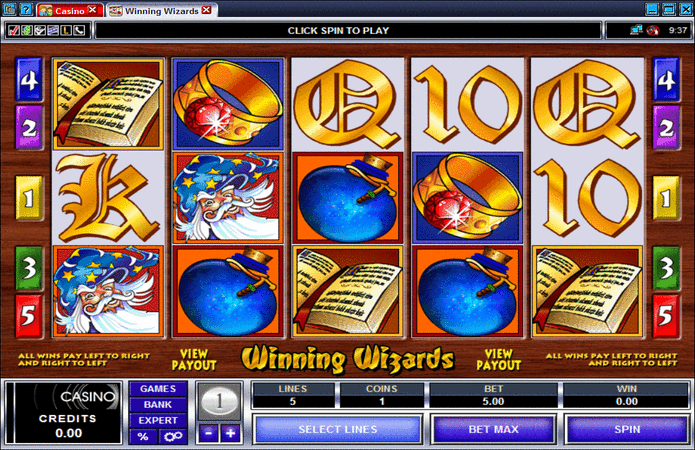 Winning Wizards Slot Machine